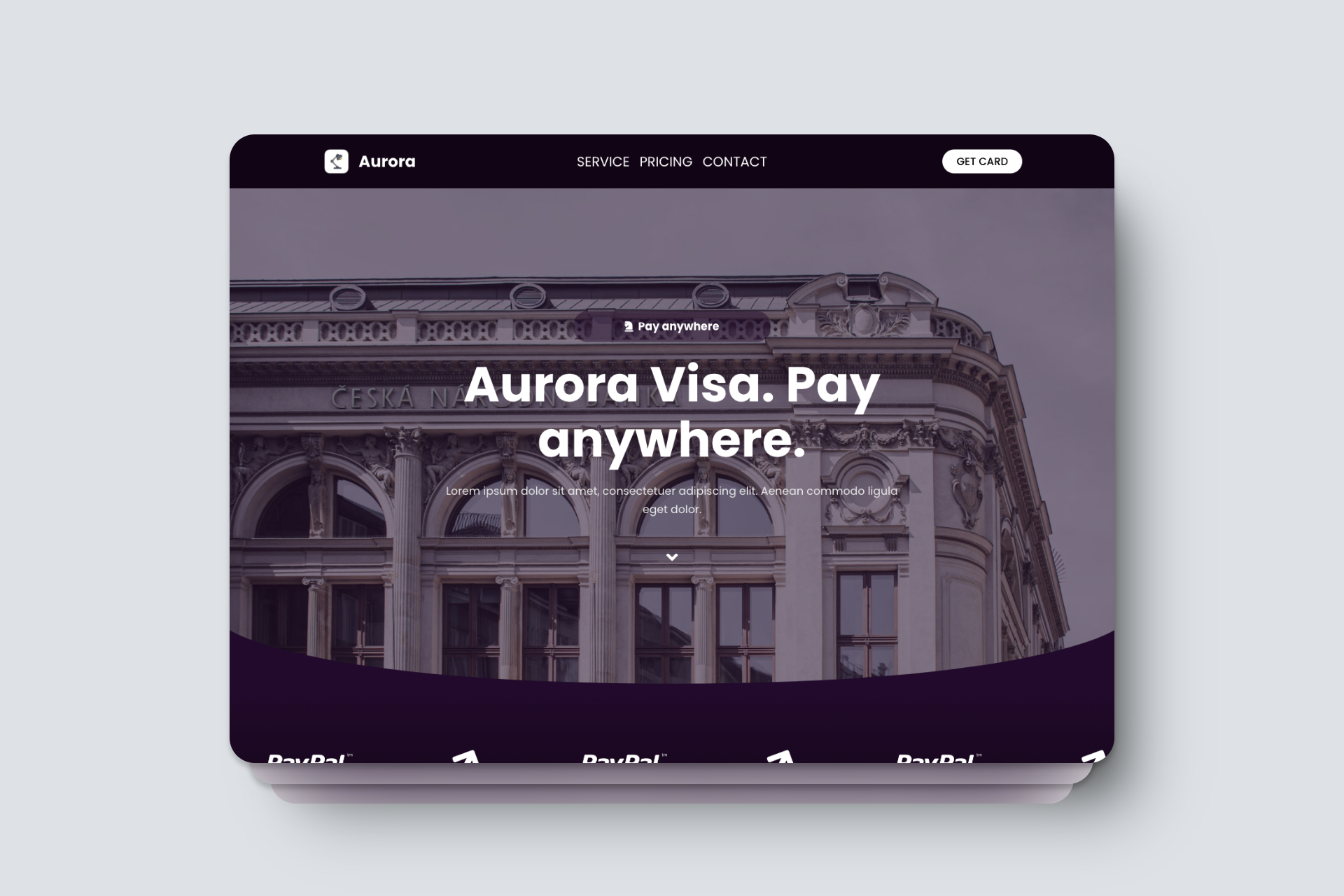 Anashyeee's Aurora - Revolutionary Money Transfer Platform - Homepage