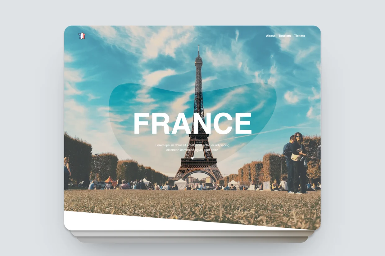 France FREE website template for blocs