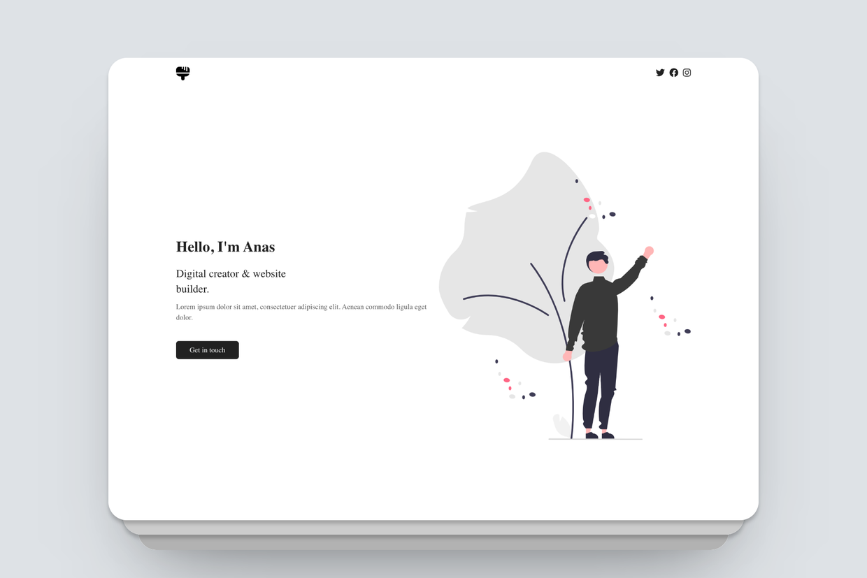 Profile FREE website template for blocs
